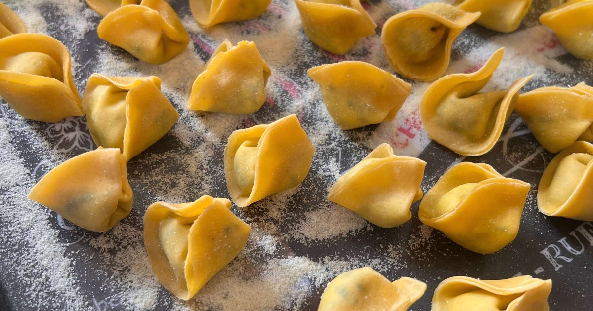 Bärlauch-Frischkäse-Tortellini Foto: Schartengut